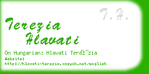terezia hlavati business card